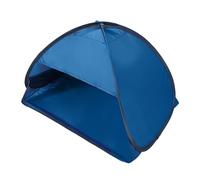 Abri de plage, pare-soleil tête du visage mini tente pop-up portable protection solaire instantanée camping pêche chien chat coupe-vent imperméable résistant sable support téléphone portable (bleu)
