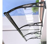 Abri De Pluie De Balcon en Alliage D'aluminium, Volets, Façade Extérieure en Polycarbonate, Auvent De Porte D'entrée, Longue Durée De Vie, for Entrée, Balcon(60x300cm/24x118in)