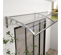 Abri de pluie transparent en polycarbonate avec protection UV pour porte d'entrée, fenêtre, jardin, terrasse, porche