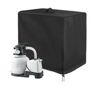 Abri De Pompe De Piscine, Cache Pompe Piscine Hors Sol avec Cordon De Serrage Réglable Et Fermeture Éclair Bâche De Protection pour Équipement De Jardin