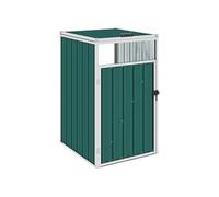 Vidaxl Abri De Poubelle Vert 72x81x121 Cm Acier Vert