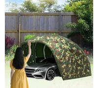 Abri de rangement d'extérieur portable - Garage semi-automatique - Garage pliable mobile résistant au vent et à la neige pour pickup, bateau, tracteur