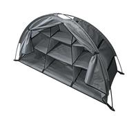 Abri de rangement extérieur - 38 x 44 x 4 cm, tente pliable à fermeture éclair | Organiseur de tente à 9 compartiments | Organiseur léger en tissu Oxford 210D pour barbecue, camping et salle à manger