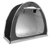 Abri de rangement extérieur étanche pour vélos, tente robuste, gain de place pour outils de jardin et sac à dos (Noir).