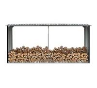 Abri de stockage à bois Acier galvanisé 330x92x153cm Anthracite Anthracite G