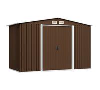 vidaXL Abri de stockage pour jardin Marron 257x205x178 cm Acier 47031