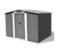 vidaXL Abri de stockage pour jardin Métal Gris 257 x 205 x 178 cm