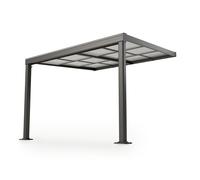 Abri de terrasse Jakarta Gris foncé 3 x 3 m