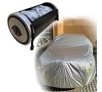 Abri de Voiture Automatique rétractable avec télécommande, Batterie intégrée, Protection Solaire Mobile Toutes Saisons, abri Universel pour berlines, 4x4, SUV(3M)