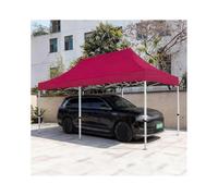 Abri De Voiture avec Structure Renforcée, Robuste Et Adapté Aux Véhicules De Tourisme, Tracteurs, Camping-Cars, SUV Et Camions(Wine Red,9.8x19.7x6.5ft)