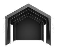 Abri de voiture - DUOKU - SXYJSCK-FBS12X20FT-G - 3,65x6,09 m - Acier galvanisé - Parois latérales amovibles