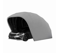 Abri de Voiture en Acier Inoxydable, Abri de Voiture, Auvent de Voiture, Garage de Voiture, Abri de Voiture, Abri de Voiture, Parking, Pliable, Rétractable, L5.5m*W 2.5m*H 2.3m,Gris