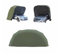 Abri de voiture en acier inoxydable, semi-automatique et durable, grand abri de rangement extérieur verrouillable, pour parking, garage, voiture ou camion(Green,5.5x2.5x2.3m)