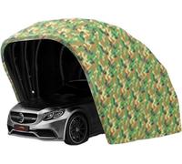 Abri de voiture entièrement automatique télécommandé, tente de garage pliable portable avec fonction verrouillable pour la protection du véhicule