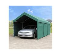 Abri De Voiture Extérieur en Métal avec Structure Renforcée, Grand Format, pour Tracteur, Camion, Camping-Car Et SUV(16.4x19.6x6.5 ft)