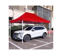 Abri De Voiture Extérieur Robuste Et Résistant Aux Intempéries avec Structure Métallique pour Le Stationnement De Voitures, Tracteurs, Camping-Cars Et SUV(Red,9.8x14.7x6.5ft)