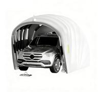 Abri de Voiture Pliable d'Extérieur pour SUV 5,9/5,5 M Gris | Garage Portable Mobile, Abri d'auto à L'épreuve des Conditions Météorologiques pour Parking,Cour,Camion,Bateau,Tracteur