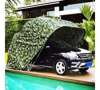 Abri de Voiture Pliable et Mobile en Acier Inoxydable, auvent rétractable et Pliable, abri Semi-Automatique et Durable, Garage Portable(21x9x8.7FT)