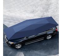 Abri de voiture portable automatique avec télécommande rétractable pour abri de voiture pliable étanche protection UV pour tous les types de voiture - Bleu - 4,2 x 2,3 m