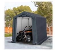Abri de Voiture Portable d'extérieur avec 2 Portes à glissière enroulées, abri de Rangement Robuste de 6 x 10 Pieds, résistant aux UV