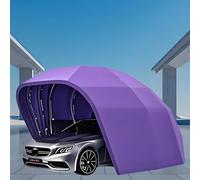 Abri de voiture rétractable entièrement automatique avec télécommande, pare-soleil et housse imperméable pour véhicules, y compris voitures, motos et vélos