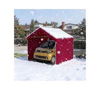 Abri De Voiture Toutes Saisons avec Structure Métallique Robuste pour Le Stationnement De Voitures, Camping-Cars, SUV, Camions Et Tracteurs(Red,9.8x13x6.5ft)