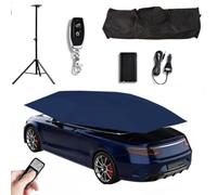 Abri de Voiture Universel et Mobile avec télécommande et Support, 4,2 m / 4,6 m / 5 m / 5,2 m, Protection Solaire extérieure Automatique, Toile Oxford Coupe-Vent