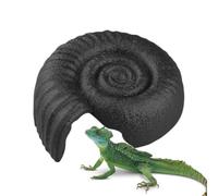 Abri décoratif d'habitat en forme d'ammonite de cachette de serpent | Abri Et Asile Pour Petits Animaux Pour Terrarium Maison Jardin Repos Cachant