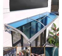 Abri d'extérieur durable avec housse en polycarbonate pour porte d'entrée, fenêtre, jardin, terrasse et porche