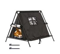 Abri d'extérieur pour chat, chaud et coupe-vent | Abri triangulaire d'hiver pour chat errant | pour coin de rue, terrasse, balcon, jardin, parc, zone résidentielle, garage, grange