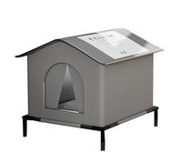 Abri d'hiver chaud et lavable pour chat ou chien errant JFb708 (A, 33 x 33 x 33 cm)
