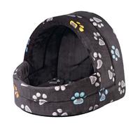 Abri douillet - Jimmy - Taupe - Petit chien et chat - Dimensions 40x35x35 cm - Anti-dérapant