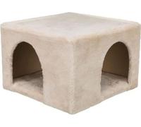 Abri douillet peluche - 36 × 25 × 36 cm - Beige - Pour lapins et petits rongeurs