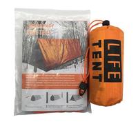 Abri D'urgence De Survie - Tente De Sauvetage Portable, Équipement D'extérieur En Cas De Catastrophe | Abri De Camping D'urgence Triangulaire Coupe-vent Léger Avec Housse De Couchage Avec Signal De Si