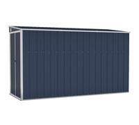 Vidaxl Abri De Jardin Mural Anthracite 118x288x178 Cm Acier