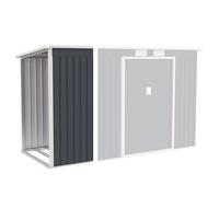Abri en bois annexe M gauche/droite Gris foncé