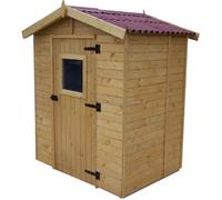 Abri en bois avec plancher 16 mm - Surface extérieure : 2,61 m²