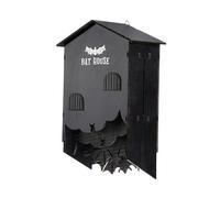 Abri en bois pour chauves-souris - Facile à installer - Résistant aux intempéries - À suspendre au mur - Trois chambres - Pour jardin, cour d'été