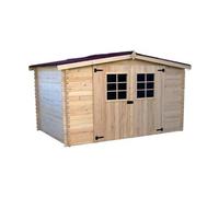 abri jardin bois Montana 3x3m épaisseur 28mm