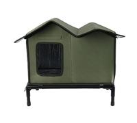 Abri extérieur Feral Cat - Conception résistante au vent, espace de couchage, construction robuste | Maison pour chat cour, garage, grange, ferme, utilisation en extérieur, protection des animaux dome