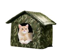 Abri extérieur pour Chat, Niche pour Chien Conception Tout Compris | Abri pour chiots extérieur Conception tout compris pour chatons, chiots, petits animaux, refuge commu
