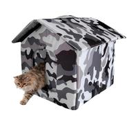 Abri extérieur pour Chat- Protection résistante au Froid et à la Mastication, Maison pour chaterrant en Hiver | Abri Durable pour chatFeral pour Patio, Jardin, Garage