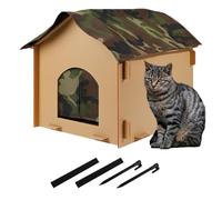 Abri extérieur pour chats, niches pour chats d'extérieur | Abri pour chat imperméable et chaud à l'extérieur - Niche d'extérieur pour animaux de compagnie, abri pliable pour chats errants, hiver, exté