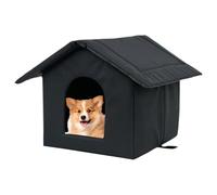 Abri Extérieur pour Chats Sauvages | Abri pour Chat Étanche Et Clos | Accessoire pour Animaux De Jardin Et Errants pour Cour Ferme Terrasse Salon Chatière