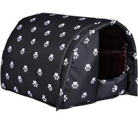 Waaka Abri Extérieur pour Chat, Maison pour Chat Hivernée, Abri pour Chat Errant avec Coussin, Chat Extérieure Intempéries pour l'hiver