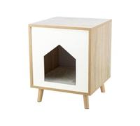 Abri Isa Aspect bois 40 50 40 cm Brun clair