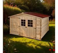 abri jardin bois 10m2 Vendée 28mm