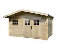 Abri Jardin Bois - 19,72 M² - 4.64 X 4.25 X 2,32 M - 28 Mm Marron
