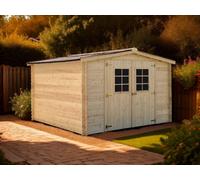 abri jardin bois Alpin 3,10x3,04m 9,42m2 19mm