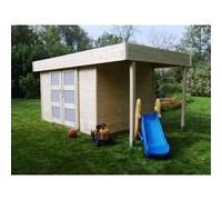 Solid Abri de Jardin Bois Larvik 28 mm (329+120x241) - S8221